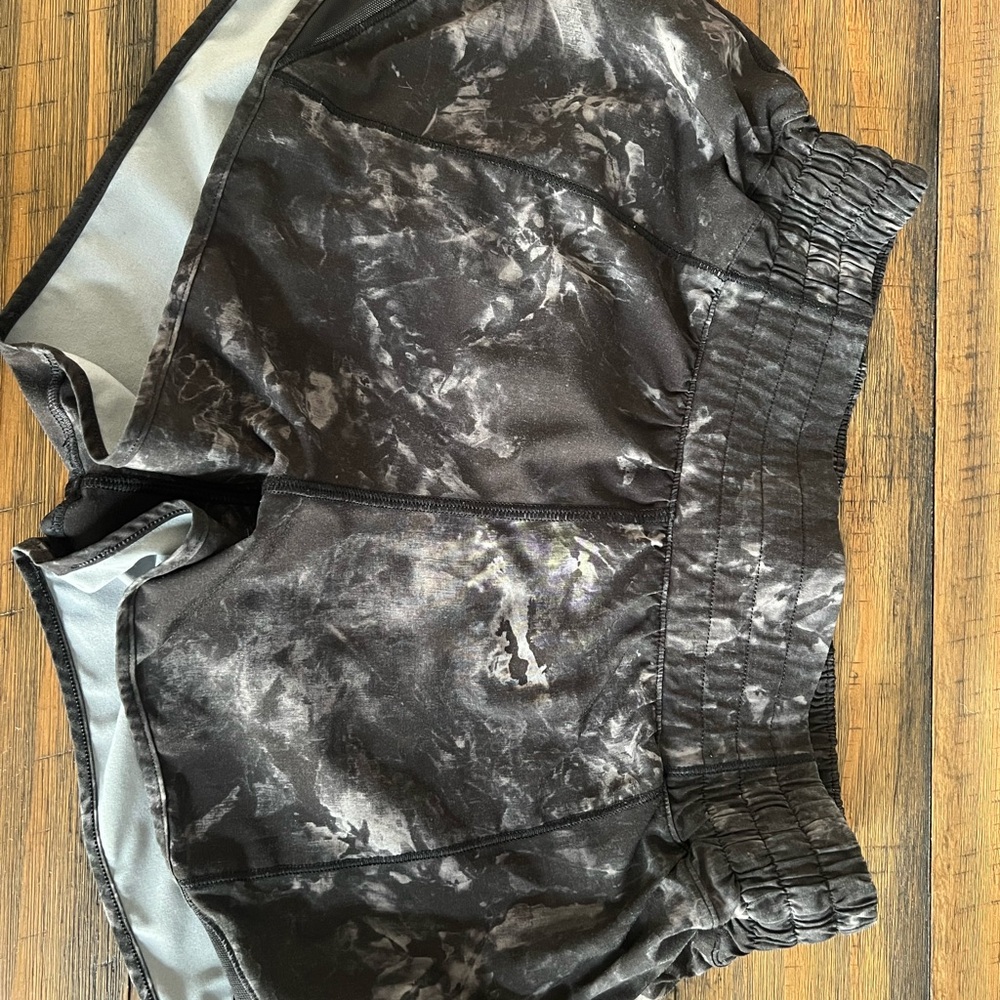 lululemon athletica Black and Gray Athletic Shorts
